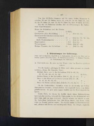 I. Erkrankungen der Gallenwege.