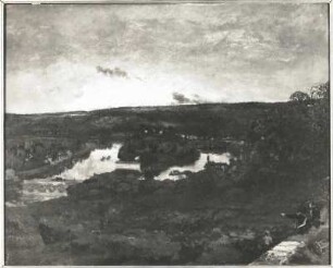 Brücke bei Meudon (1833, bezeichnet links unten: "Th. Rousseau"; Leinwand; 0,81 x 1,01 m; Nationalgalerie Prag)