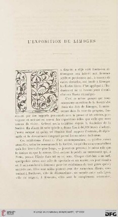 2. Pér. 4.1870: L' exposition de Limoges