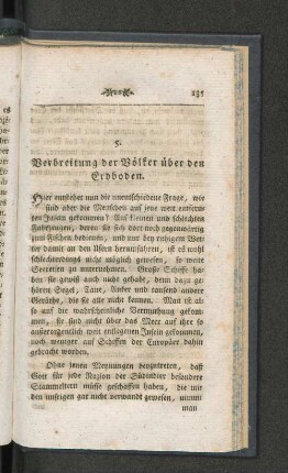 5. Verbreitung der Völker über den Erdboden.