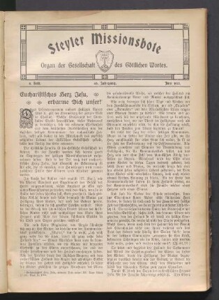 9. Heft. 40. Jahrgang. Juni 1913