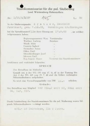 Kratzer, Reinhold