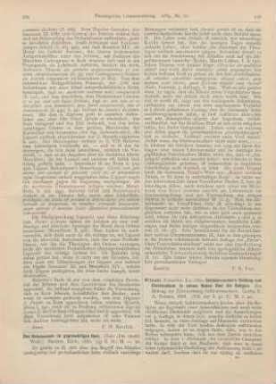 530-533 [Rezension] Ritschl, Otto, Schleiermacher‘s Stellung zum Christenthum in seinen Reden über die Religion