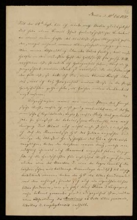 16: Brief von Friedrich August Biener an Gustav Hugo, Berlin, 10.10.1830