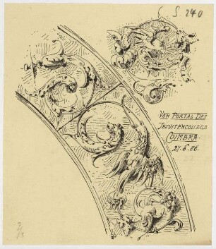 Jesuitenkolleg zu Coimbra, Ornament vom Portal
