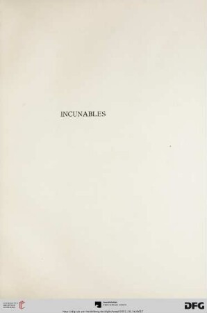 Incunables (Nr. 34-59)