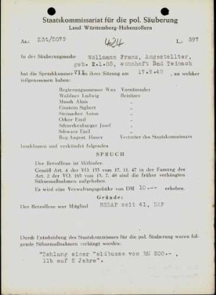 Wollmann, Franz
