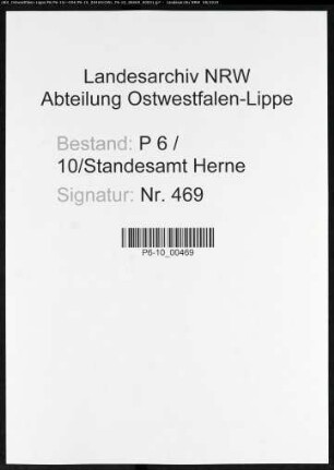Namensverzeichnis Herne, Todesfälle