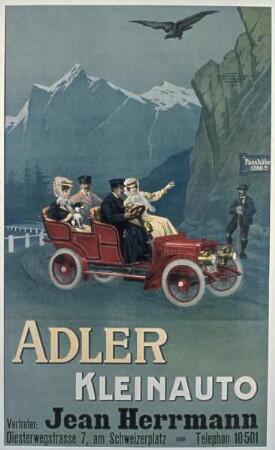 Werbung für Adler-Kleinautos