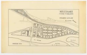 Stehgreifaufgabe Stuttgart Unter-Türkheim: Lageplan M 1:2500