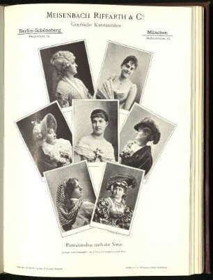 Meisenbach Riffarth & Co., Graphische Kunstanstalten., Portraitstudien nach der Natur., Autotypie nach Photographien von J. Löwy, k. k. Hofphotograph in Wien.