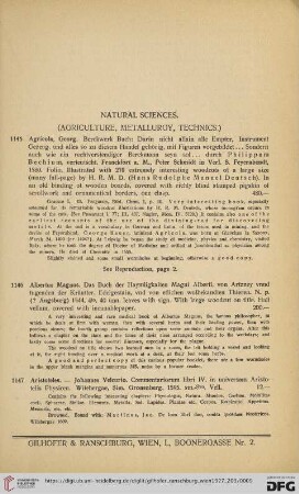 Natural Sciences (No. 1145 - 1172)