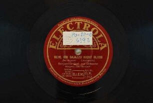 Nein, bin Bajazzo nicht bloss : "Der Bajazzo" / (Leoncavallo)