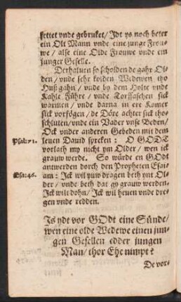 Is ydt vor Godt eine Sünde/ wen eine olde Wedewe einen jungen Gesellen edder jungen Man/ thor Ehe nimpt?