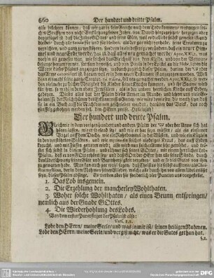 Der hundert und dritte Psalm