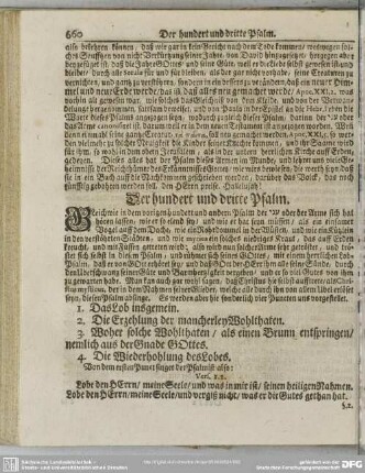Der hundert und dritte Psalm