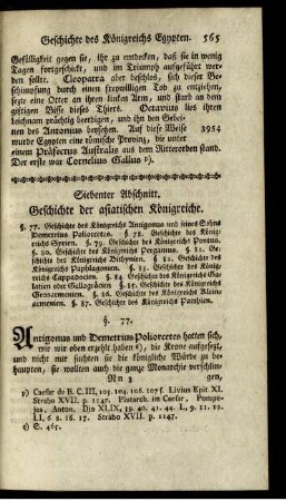 Siebenter Abschnitt. Geschichte der asiatischen Königreiche