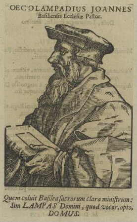 Bildnis des Oecolampadius Joannes