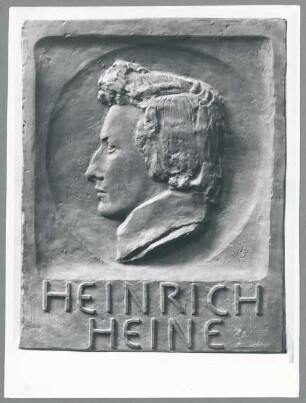 Relief Heinrich Heine, 1913/46, Gips
