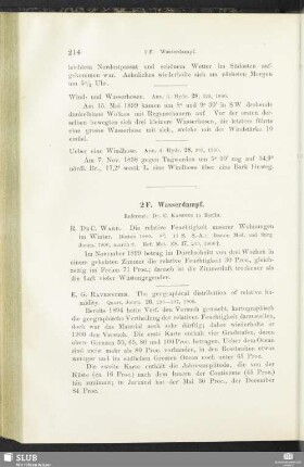 2 F. Wasserdampf