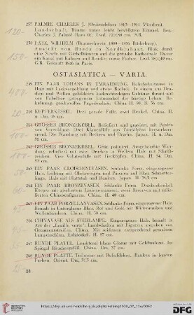 Ostasiatica – Varia (Nr. 259-273)