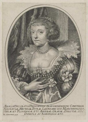 Bildnis der Amalia, Comitissae Nassaviae