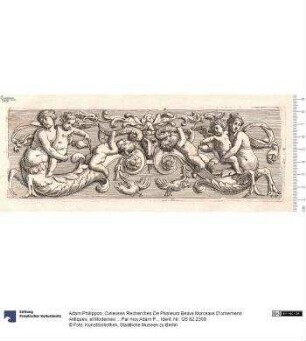 Cvrievses Recherches De Plvsieurs Beavs Morceavs D'ornemens Antiques, et Modernes ... Par moy Adam Philippon ... Chez l'Autheur ... (Paris) 1645.