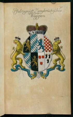 95, Wappen der Herzoge von Pfalz-Zweybrücken