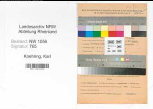 Entnazifizierung Karl Koehring , geb. 21.10.1900 (Lehrer)