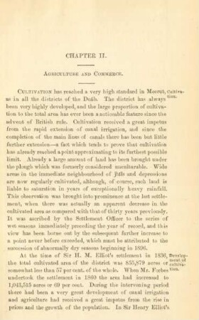 Chapter II. Agriculture and commerce