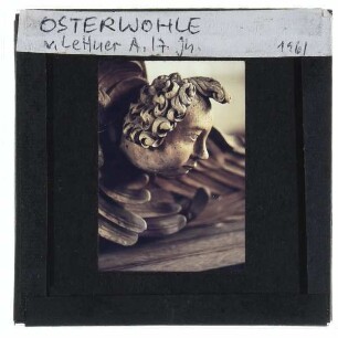 Osterwohle, Dorfkirche : Detailansicht Lettner