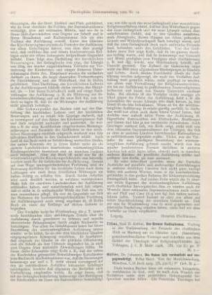 418-420 [Rezension] Titius, Arthur, Der Bremer Radikalismus