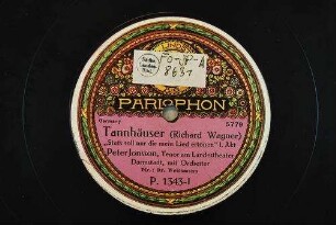 Tannhäuser : "Stets soll nur dir mein Lied ertönen"; 1. Akt / (Richard Wagner)
