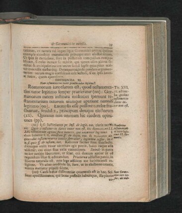 Differentia XI. Num testamentarius tutor praeferendus legitimo?
