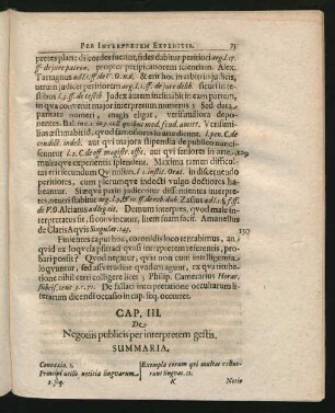 Cap. III. De Negotiis publicis per interpretem gestis.