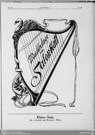 Musikbeilage zum Salonblatt