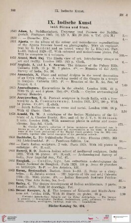 IX. Indische Kunst (Nr. 1849 - 2056)