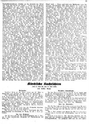 Kirchliche Nachrichten : vom 08. Juni bis zum 17.Juli 1930