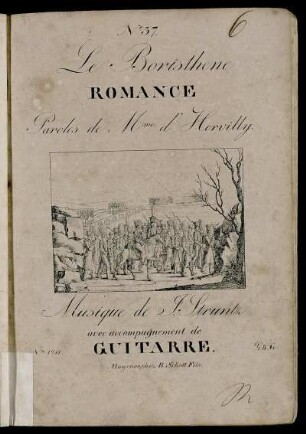 Le Boristhene : Romance ; ... avec accompagnement de Guitarre