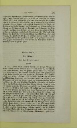 Fünftes Kapitel. Die Römer. Zeit des Königthums