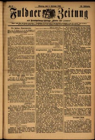 Ausgabe vom Montag, den 03. Februar 1896.