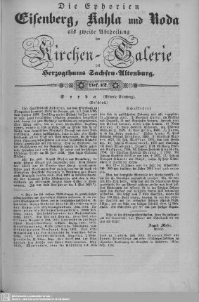 Serba (Beschluß), Nachtrag zu Königshofen, Buchheim, Parochie Drackendorf : 12. Lieferung