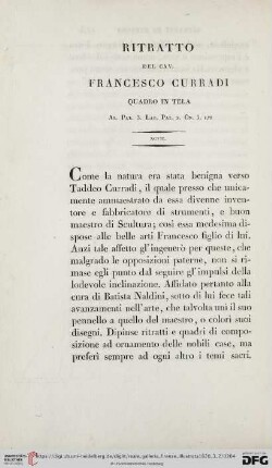 Ritratto del Cav. Francesco Curradi
