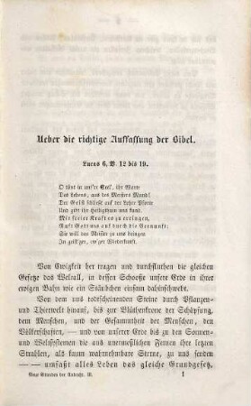 Neue Stunden der Andacht : zur Beförderung wahrer Religiosität ; ein Buch zur Erbauung und Belehrung für denkende Christen. 3