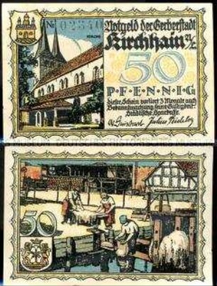 Kirchhain 50 Pfennig, Notgeldserie