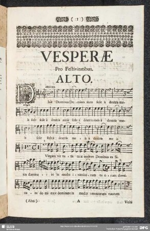 Vesperae pro Festivitatibus