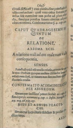 Caput Qvadragesimum Quintum De Relatione.