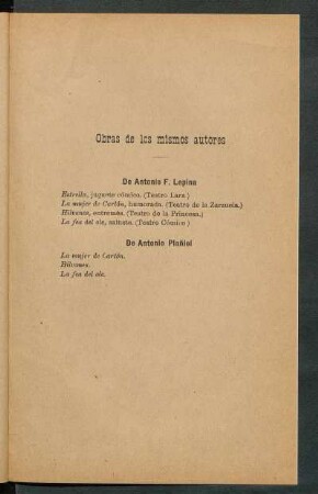 Obras de los mismos autores