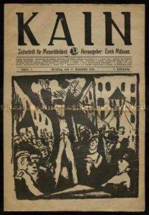 Zeitschrift Kain, 5. Jg. 1918/19, Nr. 2