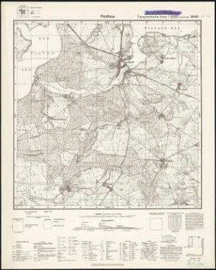 Meßtischblatt 2540 : Malchow, 1952 : Malchow. - Hrsg. 1882, letzte Nachtr. 1911, Ausgabe 1952. - 1:25000. - [S.l.]: Deutsche Wertpapier Druckerei VEB, 1952. - 1 Kt.